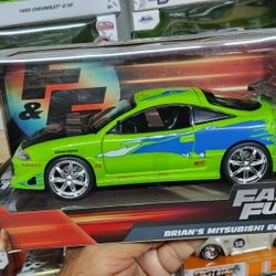 Brian's Mitsubishi Eclipse = 1/24 SCALE DIECAST METAL 