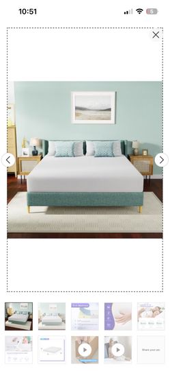 10 inch Mattress Gel Memory Foam Mattress for Cool Sleep & Pressure Relief/CertiPUR-US Certified/Bed-in-a-Box/Pressure Relieving,California King