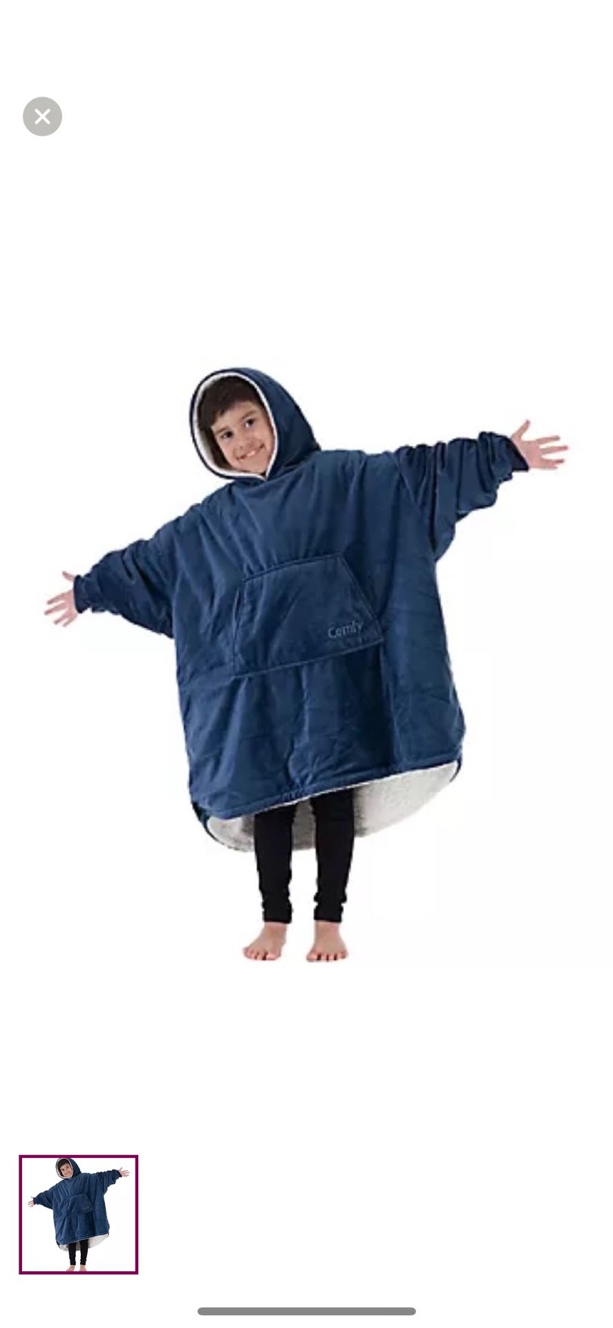 The Comfy Original JR Navy Blue Wearable Blanket