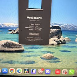 MacBook Pro 13 Inch 2022 With TouchBar