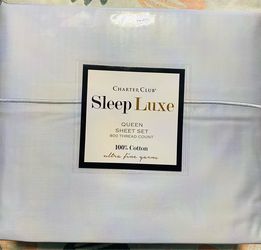 Brand new Charter club queen sheet set