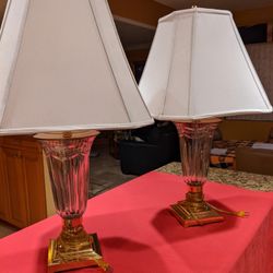 Vintage Waterford Crystal Large Lamps "Gorgeous"
