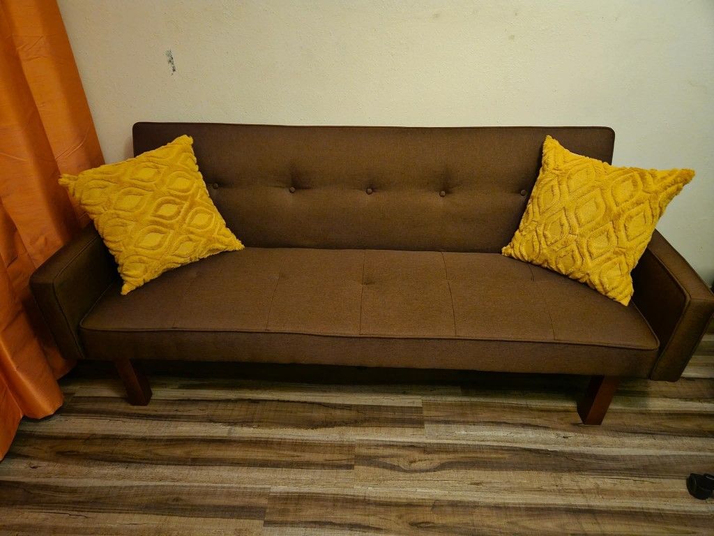 Brown Lightweight Futon