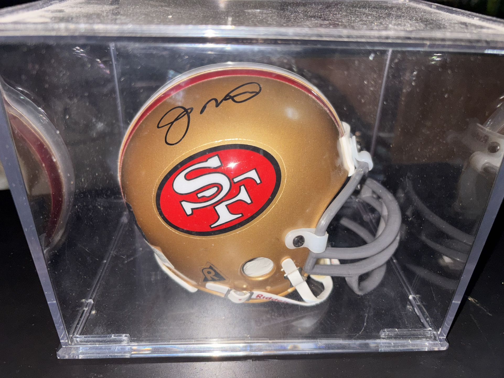 Joe Montana Signed Mini Helmet