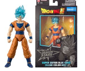 Dragon Stars Series - Dragon Ball Super - Super Saiyan Blue Goku (Clear color Ver.), 6.5" Action Figure (Walmart Exclusive)