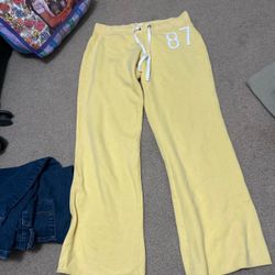 Vintage Aeropostale yellow sweatpants