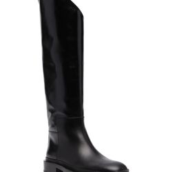 Black Jill Sander Inspired Flat Boot
