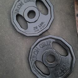 Iron Grip 25lbs weights