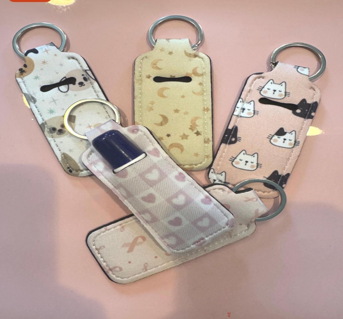 Chapstick Holder Keychain 