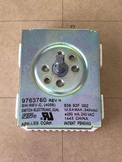 Range Surface Element Control Switch Part 9763760