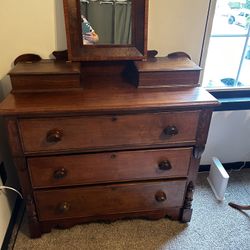 Antique Dresser With mirror