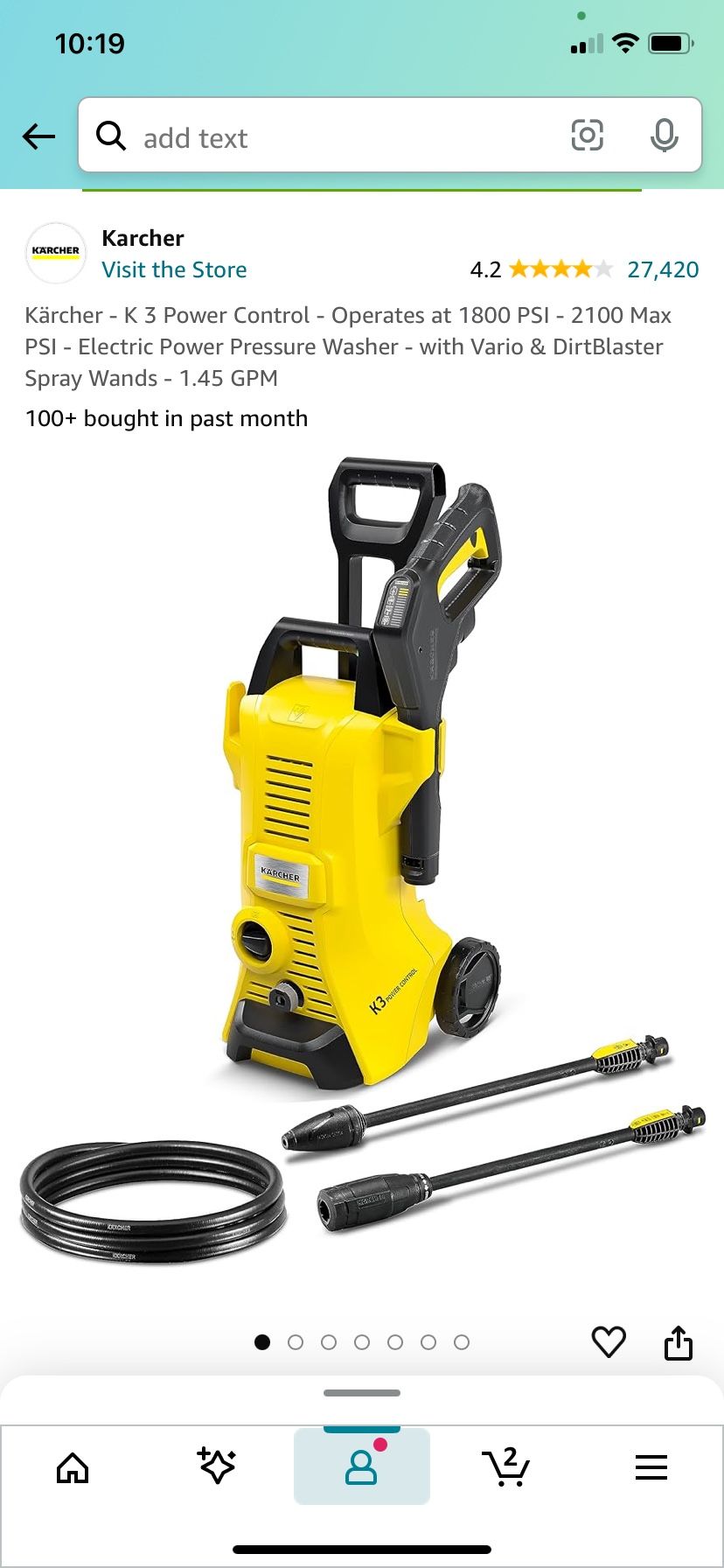 Katcher pressure Washer
