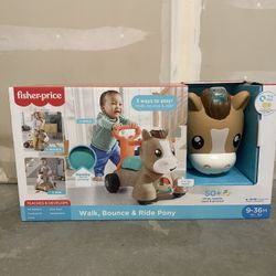 Brand New Fisher Price Walk, Bounce & Ride Pony