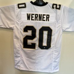 Pete Werner signed New Orleans Saints jersey. New condition, authenticated