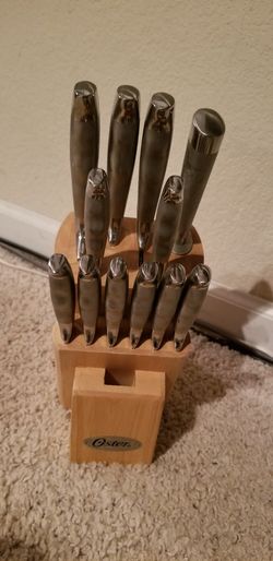 $20 Oster Stainless Steel Cutlery Knife block set