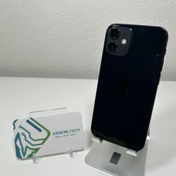 iPhone 12 Mini 64gb At&t & Cricket Carrier 85%🔋Health 5/10 Fair Minor Cracked Backglass #0301