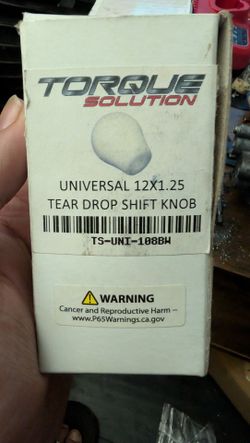 Torque Solution Shift Knob 12X1.25