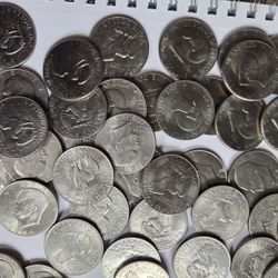 50 Ike Dollars 1971 to 1978 Not Silver