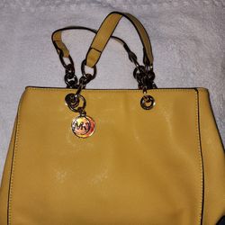 New Michael Kors Tote Bag Yellow Leather