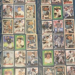 Vintage New York Yankees Baseball Cards Binder 