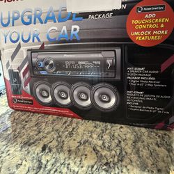 Pioneer Single Din Am/Fm Bluetooth Radio With 2 Pairs Of 6 1/2 Speakers All In One 