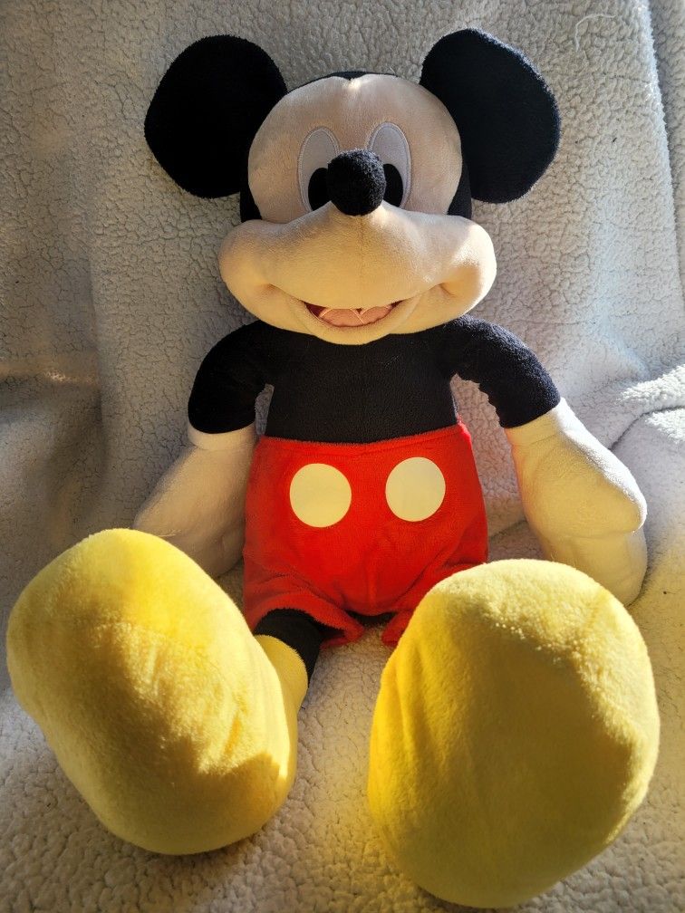 Large Mickey Mouse Disney Branded Plush Stuffed Animal 24" inch