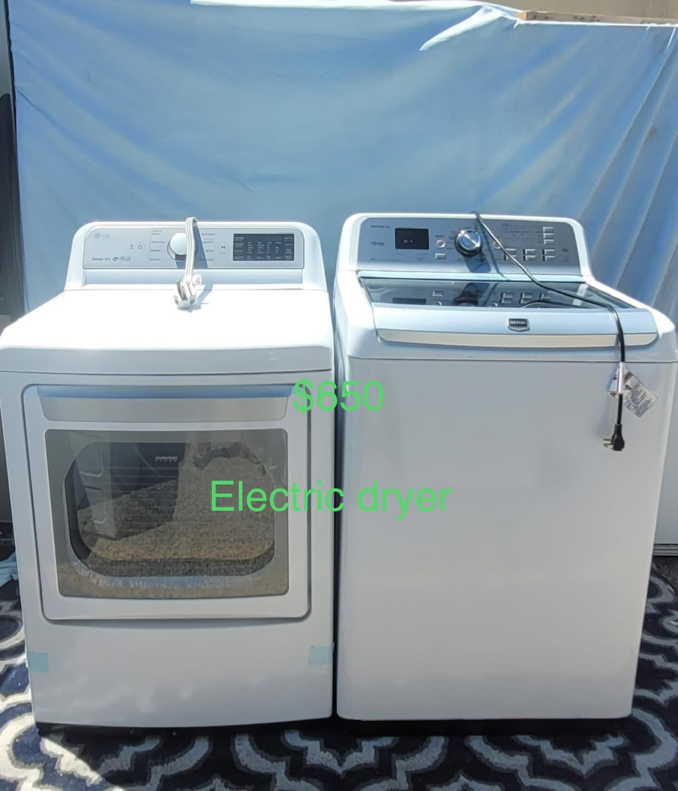 Beautiful Maytag Washer And LG Electric Dryer (1 Year Warranty)