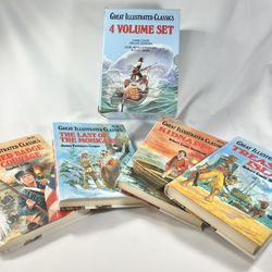 Great Illustrated Classics Books 4 Book Volume Set Includes Four Classics