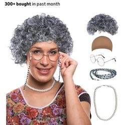 Old Lady Wig Costume