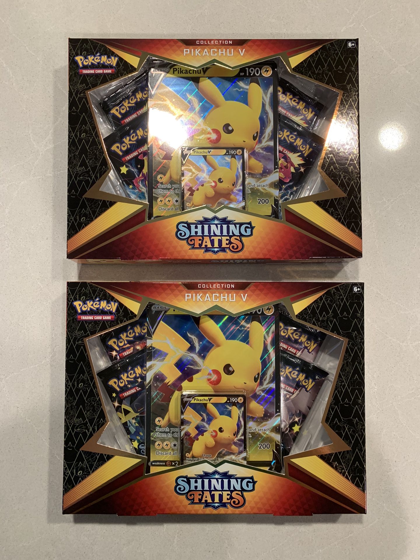 Pokémon TCG Shining Fates Pikachu V boxsets *SEALED* Pokemon Gigantamax Charizard Card Game