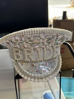 Bride Hat Bedazzled