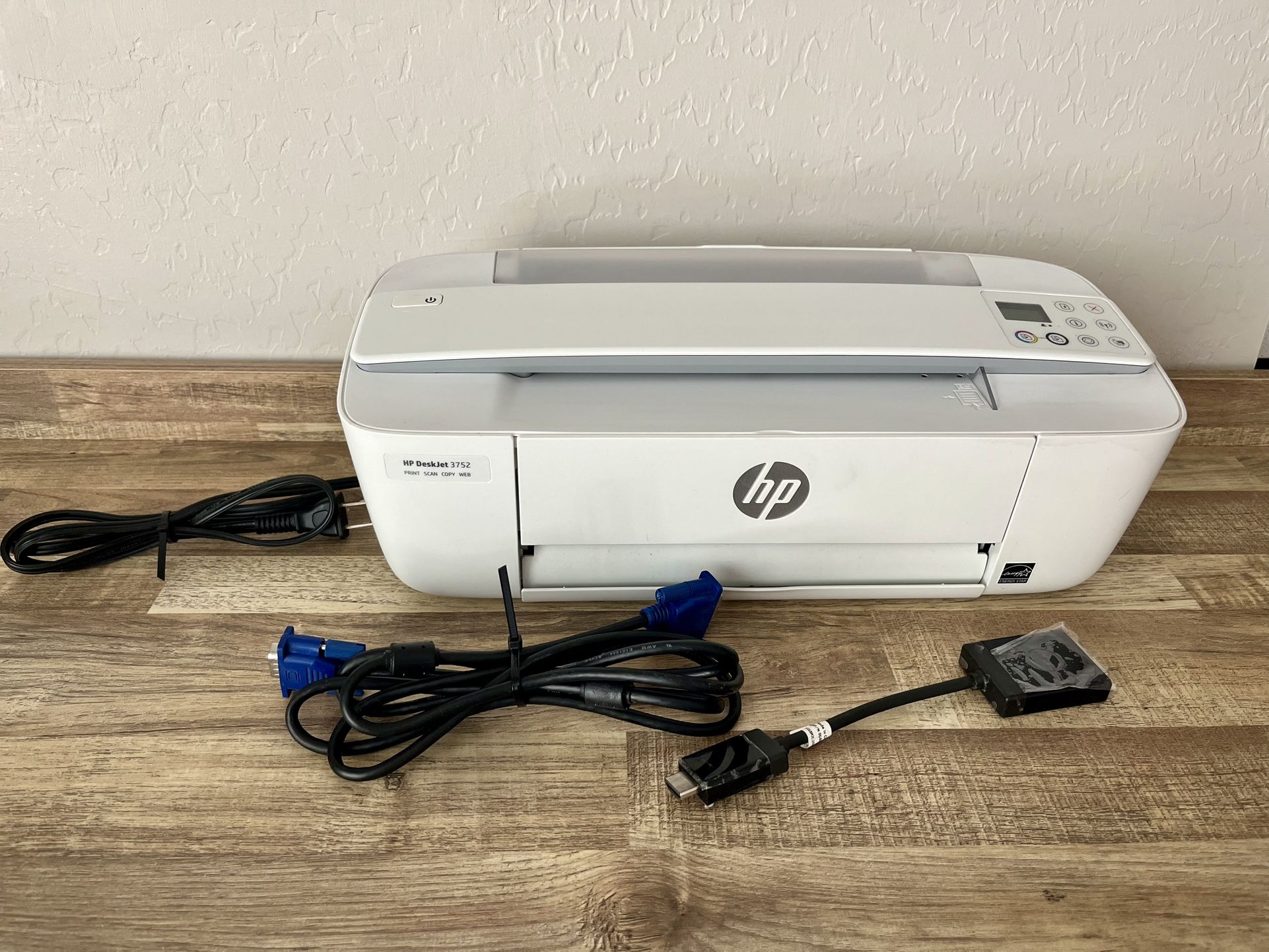 HP DeskJet 3700 All-in-One Wireless Inkjet Series Printer/Scanner - White