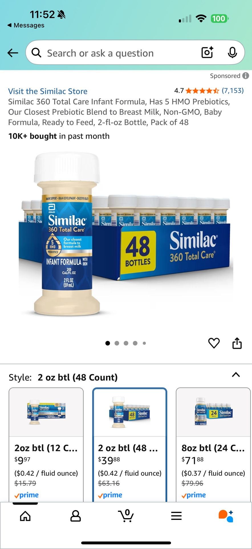 Similac unopened