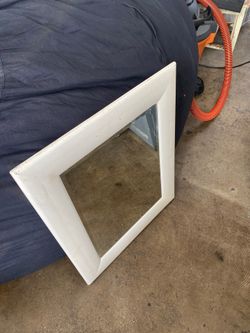 White Mirror Great for Vanity and DIY small Cabinet