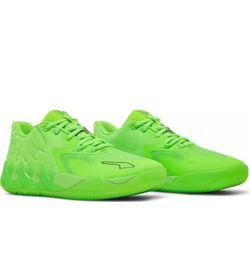 NEW!! Puma LaMelo Ball MB.01 Lo Green Gecko Mens Basketball 376941-07 NEW Sz 12