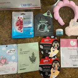 Skincare Products And Headbands Face masks 