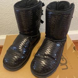 Black Sparkly Ugg Boots