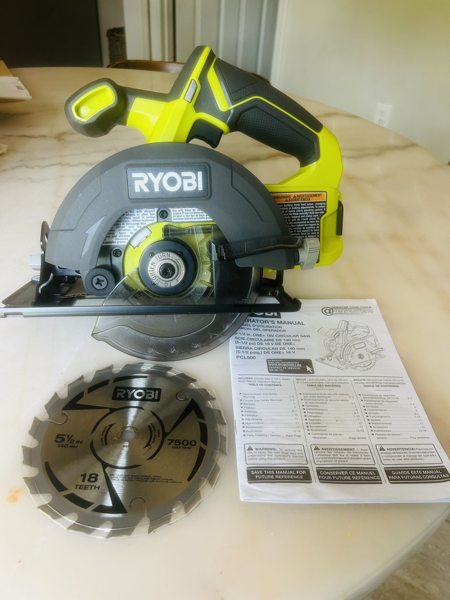 Ryobi 18v Circular Saw (tool only)