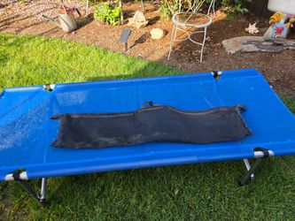 Blue Aluminum Folding Cot