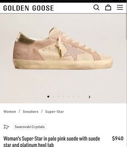 Golden Goose Super-Star w/ Swarowvski
