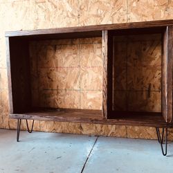 Rustic Bookshelf Tv Console Entertainment Center