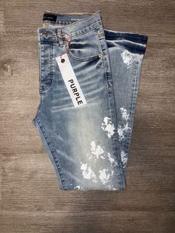 Purple Brand Jeans with Paint Splatter Detail