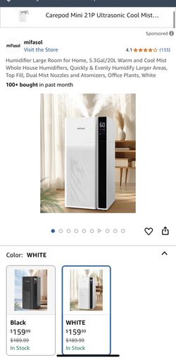 Humidifier Large Room for Home, 5.3Gal/20L