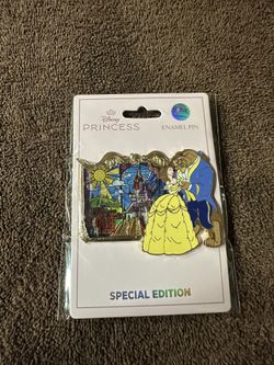 Disney Beauty And The Beast Stained Glass Pin