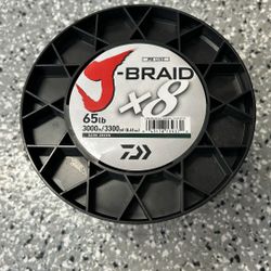 Daiwa J Braid x8 3300 Yd 65lb Braided Fishing Line
