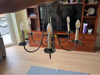 Cast Iron Chandelier. Nice Antic  style