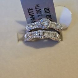 Moissanite Bridal Set 3 Tcw