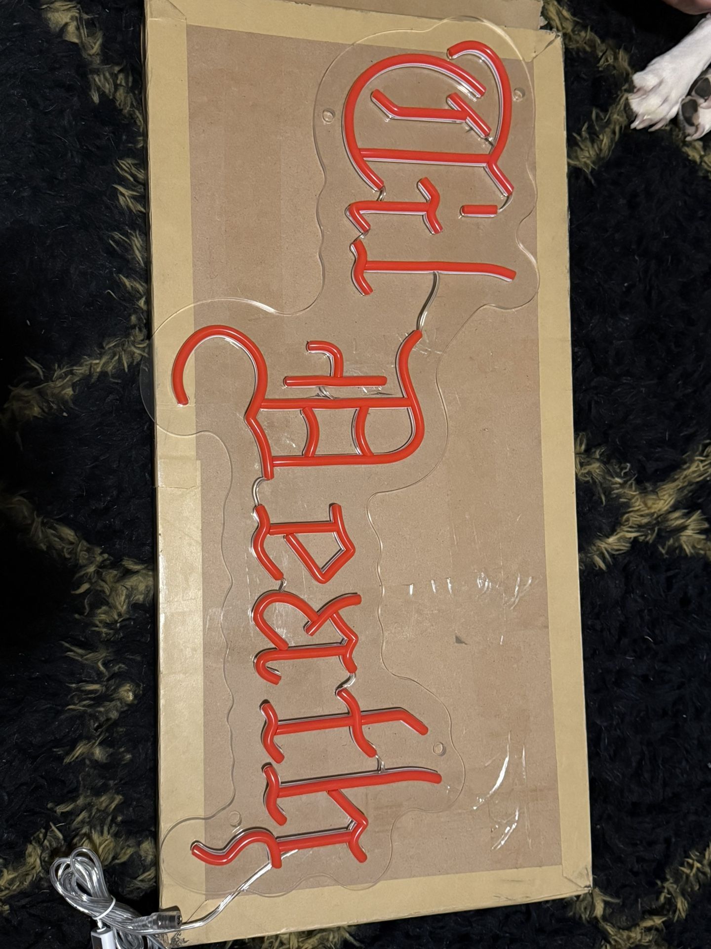 TIL DEATH Neon Sign