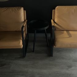 Accent Cognac Chairs (2)
