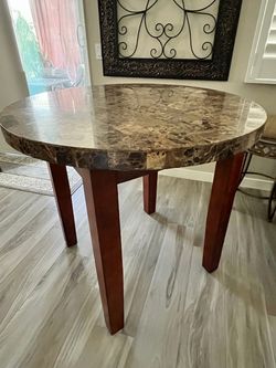 Round Marble Top Dining Table
